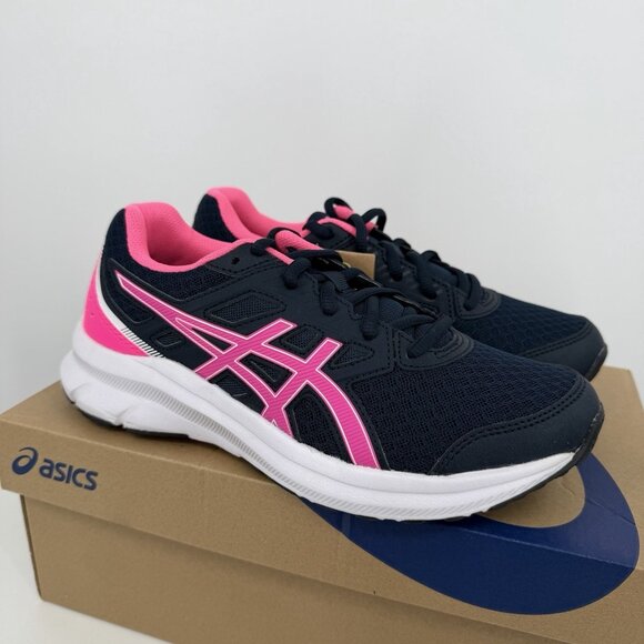Asics Women's Jolt 3 Running Shoes size 6.5 D WIDE French Blue/Hot Pink 1012A909 - Picture 2 of 12